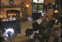 Jane Seymour on the set of Healthy Living